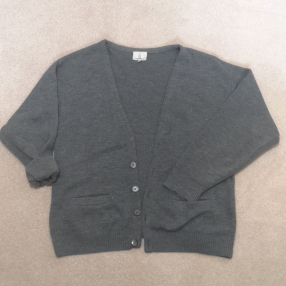 Vintage London Fog Grey Grandpa Cardigan